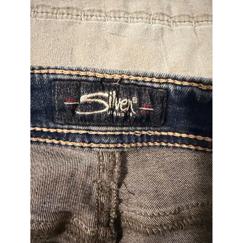 Silver Jeans Suki Bermuda Shorts‎ Womens 29 Distressed Medium Wash L53936SSX204